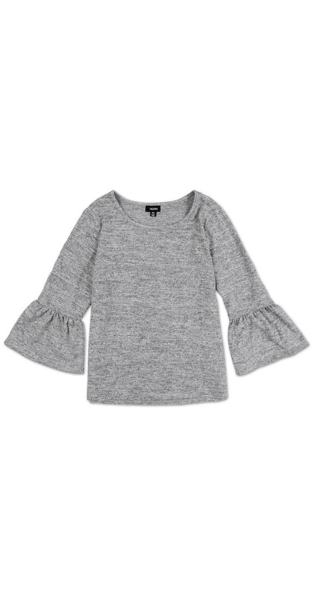 Women's Petite Bell Long Sleeve Top - Grey | bealls