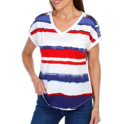 Women's Petite Americana Striped Top