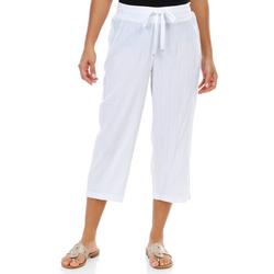 Women's Petite Solid Capri Pants