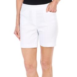 Women's Petite Solid Casual Shorts