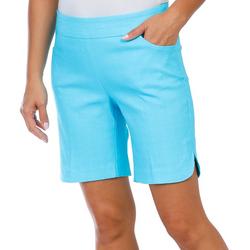 Women's Petite Solid Bermuda Shorts