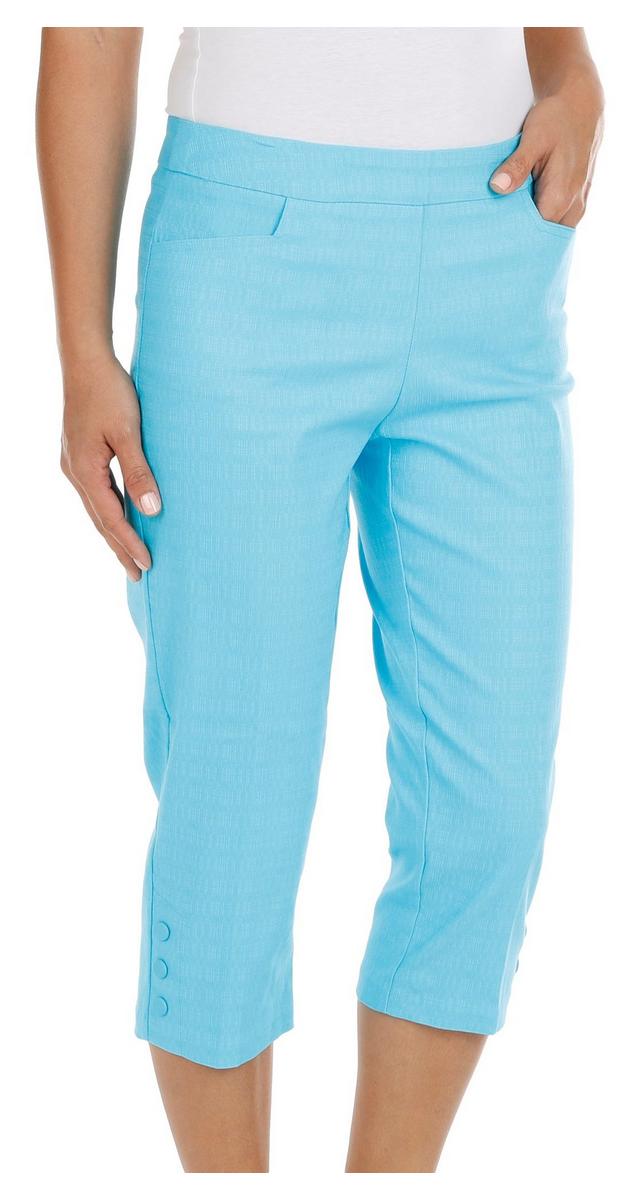 Women's Petite Linen Capris - Blue | bealls