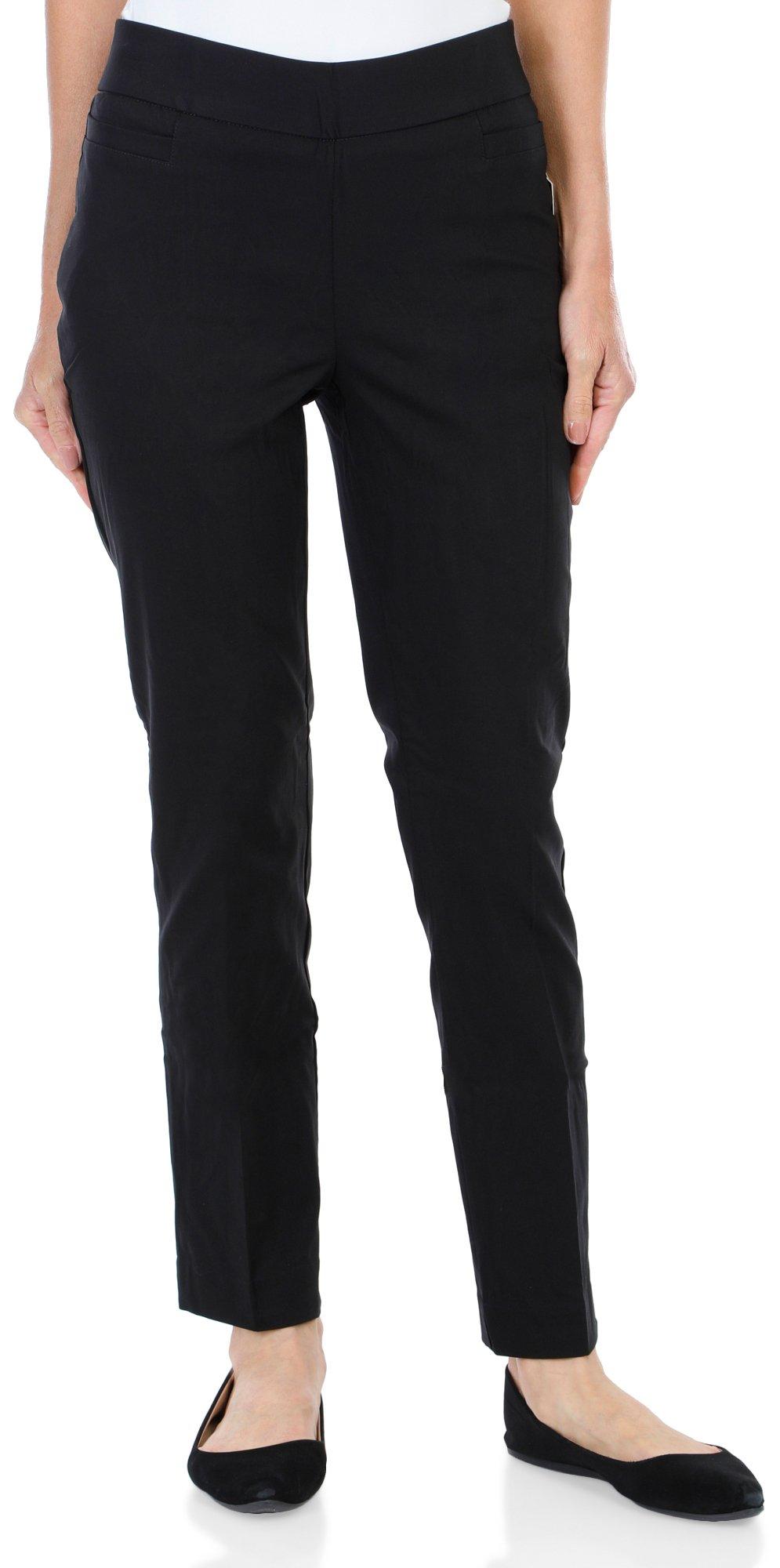Women's Petite Solid Pull On Pants