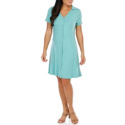 Women's Solid Ribbed Casual Dress