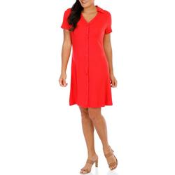 Women's Solid Ribbed Casual Dress