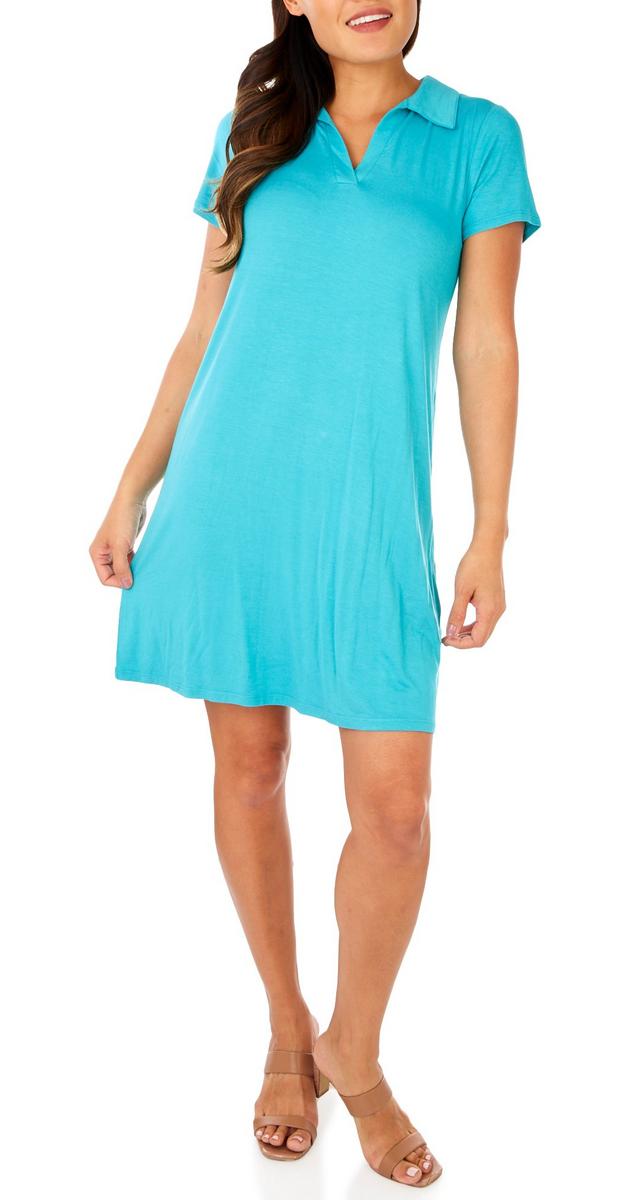 Women's Solid Casual Dress - Teal | bealls