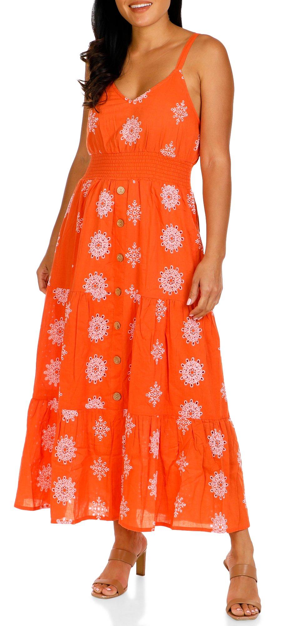 Women's Sleeveless Floral Maxi Casual Dress