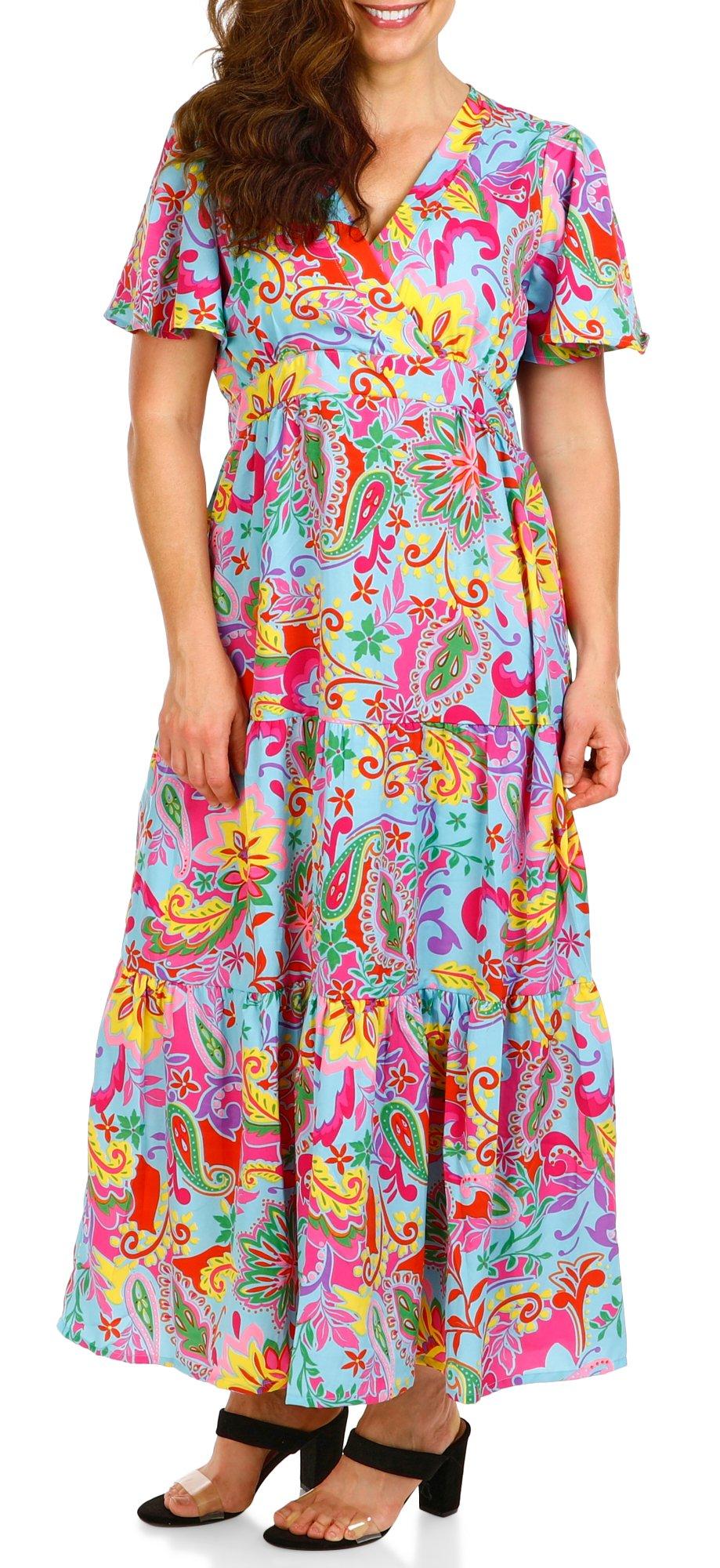 Women's Floral Paisley Print Dress