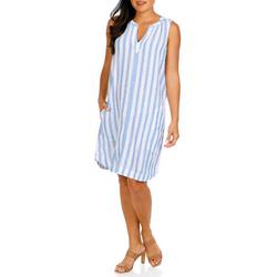 Women's Sleeveless Stripe Print Dress