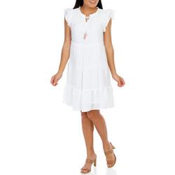 Women's Solid Tiered Dress