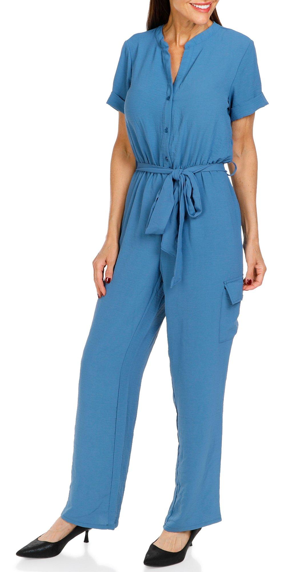 Women's Button Down Jump Suit