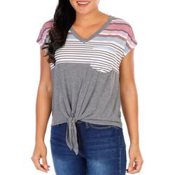 Women's Striped Short Sleeve Top