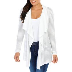 Women's Solid Knit Open Front Cardigan