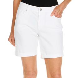 Women's Solid Double Roll Shorts