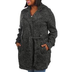 Women's Plus Fleece Jacket - Grey