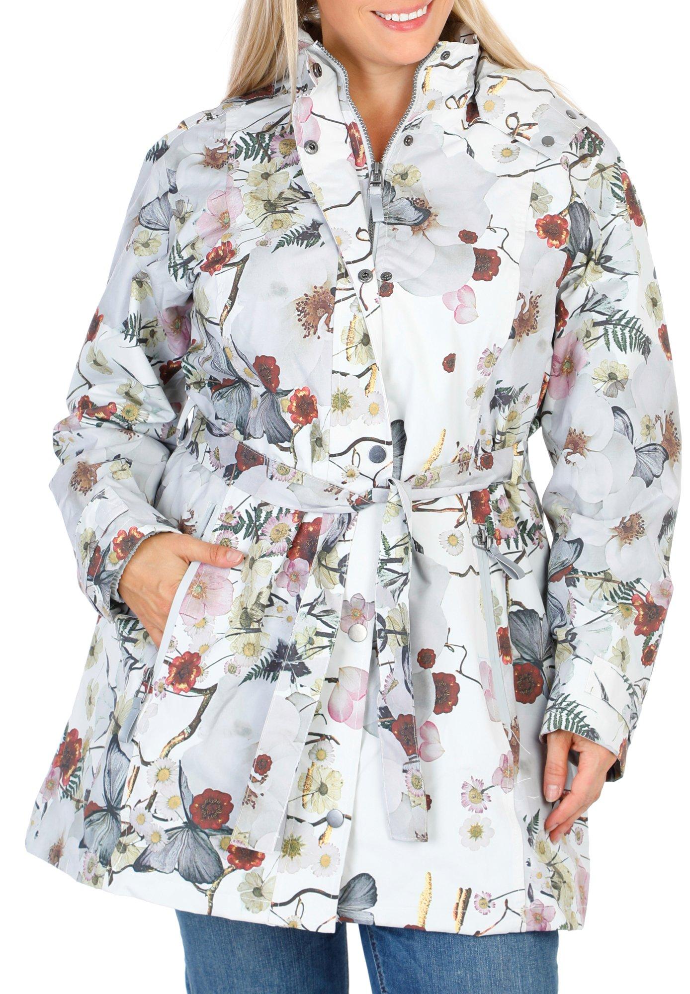 Women's Floral Print Anorak Jacket