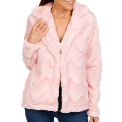 Women's Solid Faux Fur Jacket