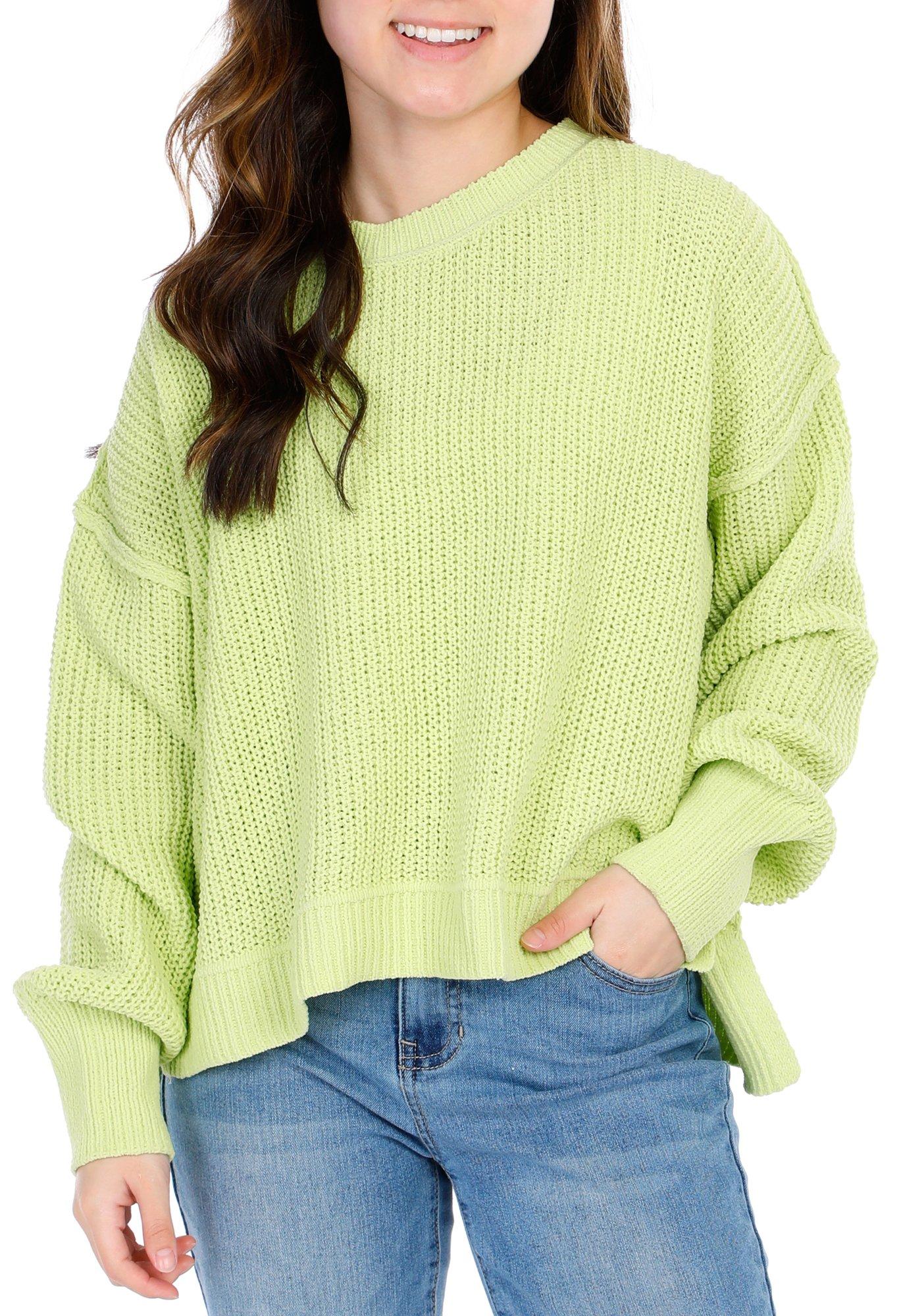 Juniors Solid Knit Pullover Sweater