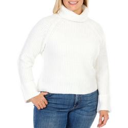 Juniors Cable Knit Turtle Neck Sweater