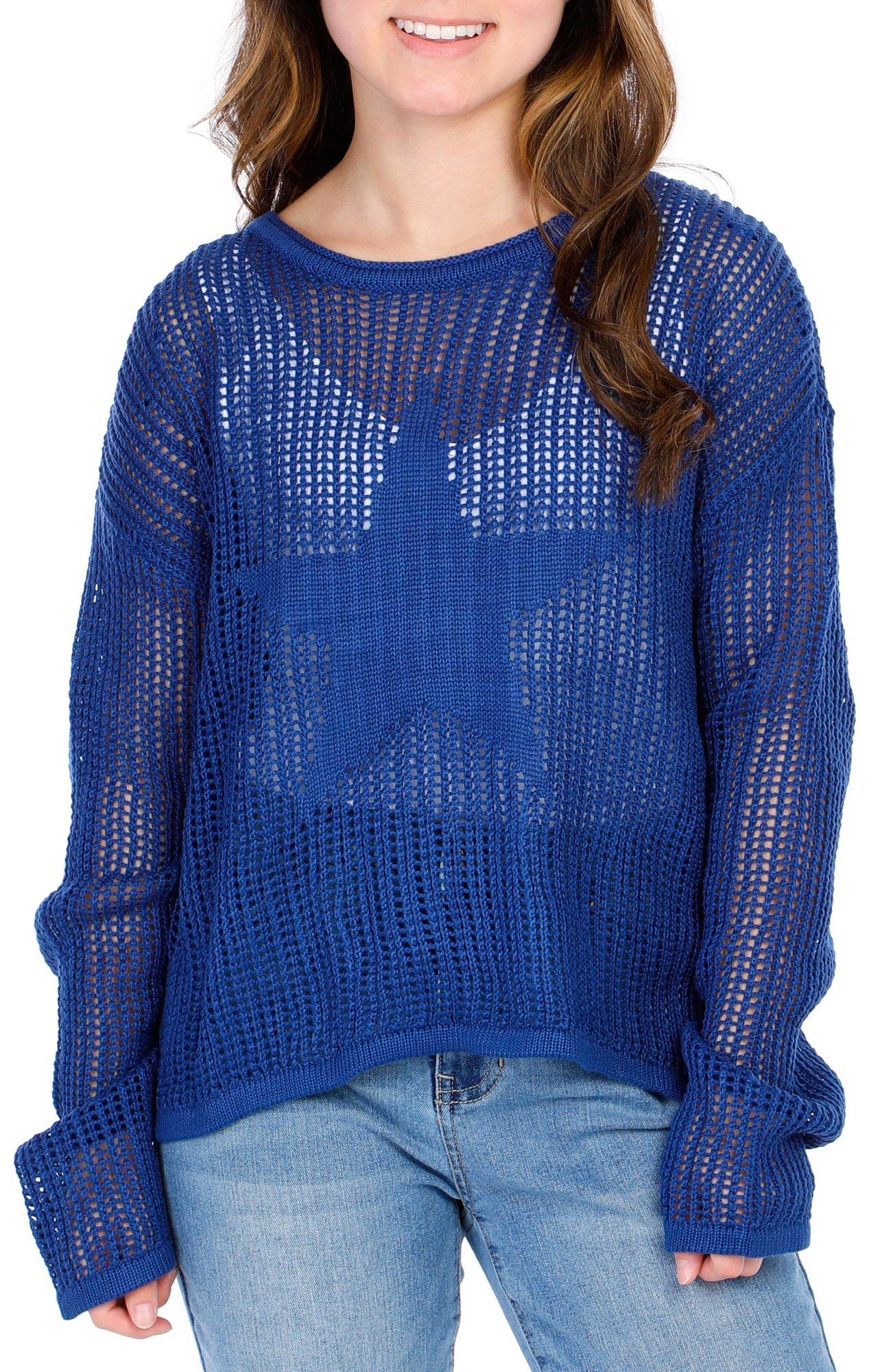 Juniors Knit Long Sleeve Top