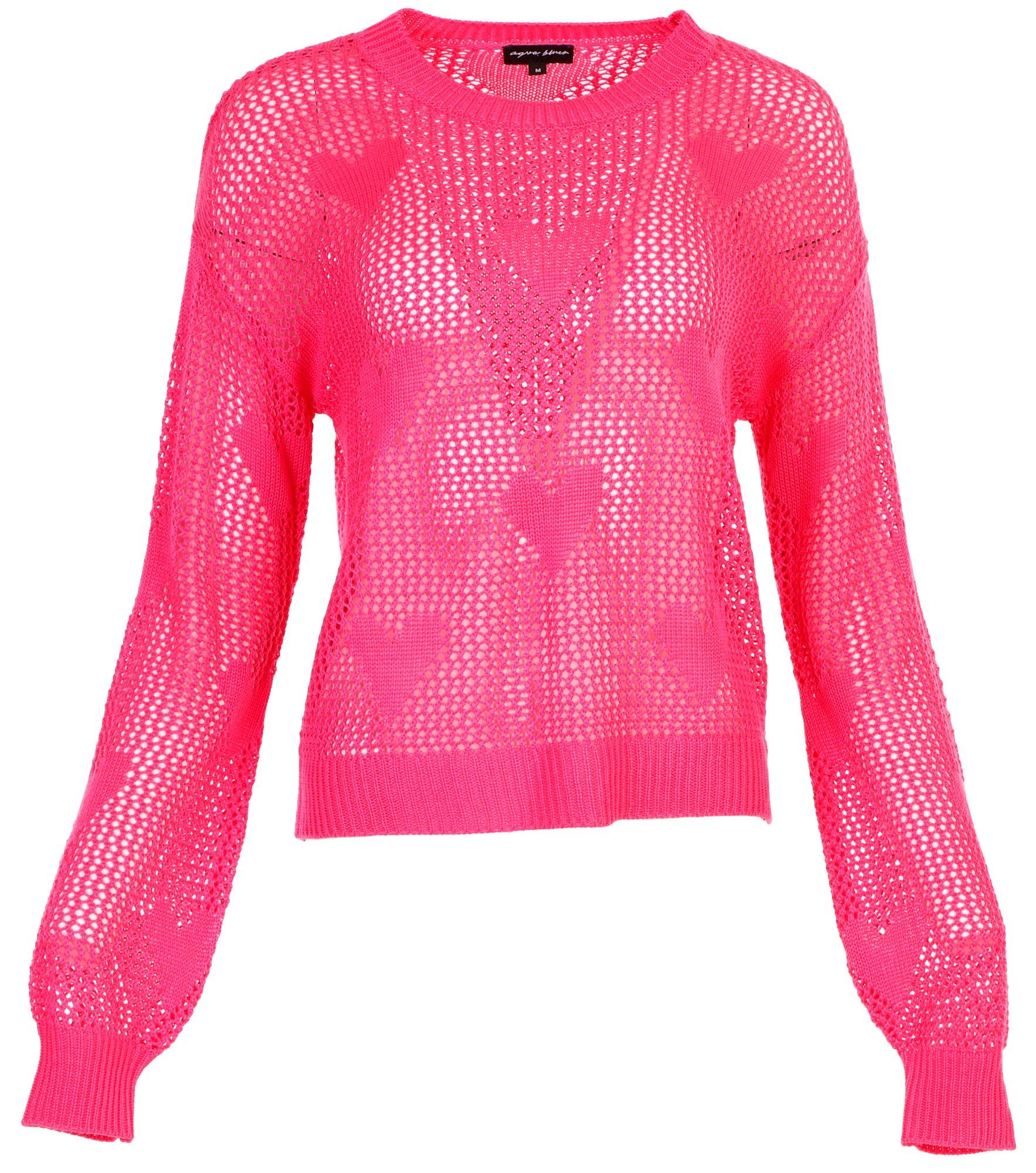 Juniors Knit Valentine's Day Long Sleeve Top