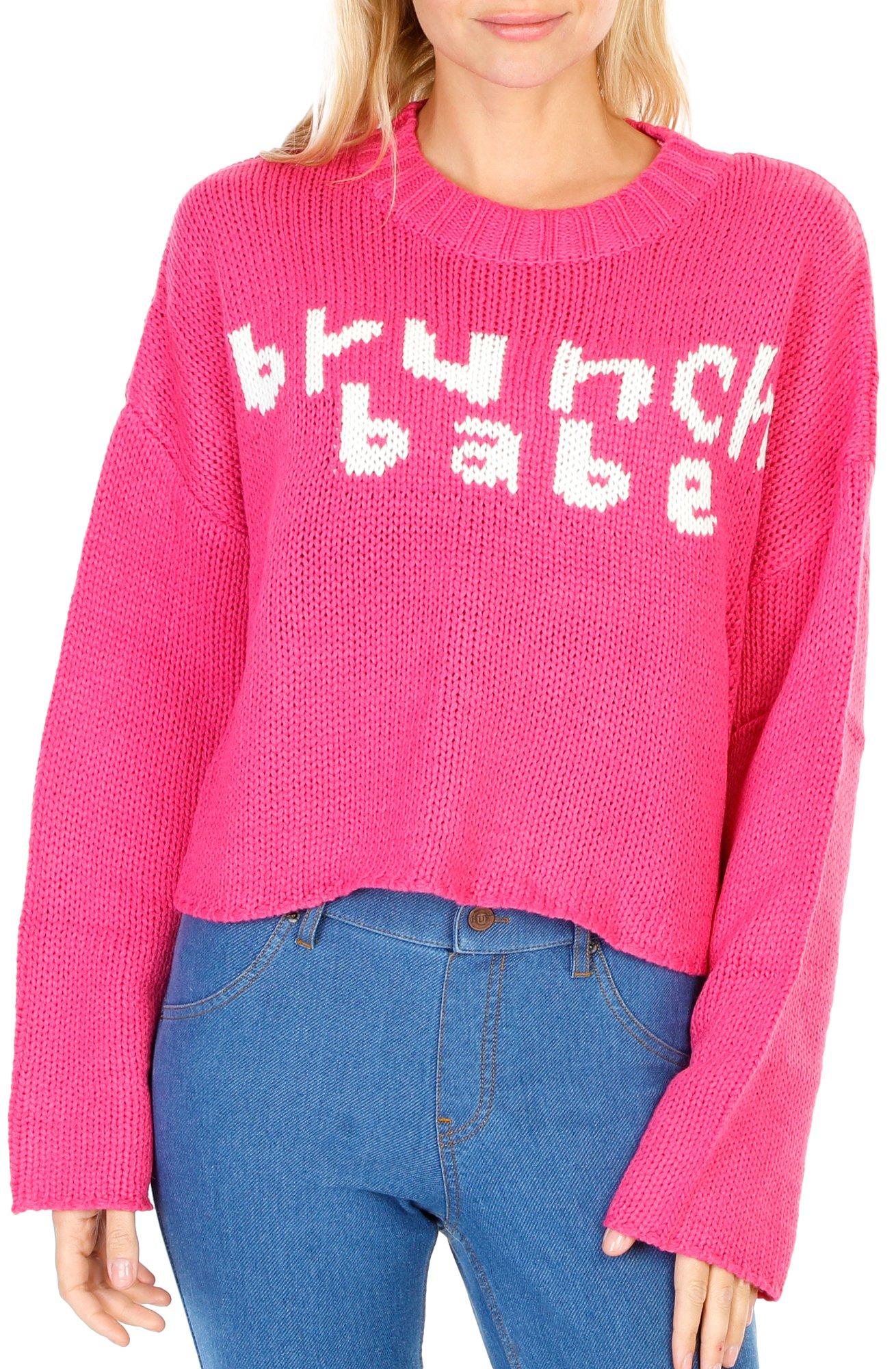 Juniors Brunch Babe Knit Sweater