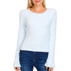 Juniors Solid Fuzzy Knit Top