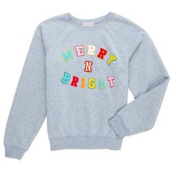 Juniors Merry 'N Bright Pull-Over Sweater - Orange