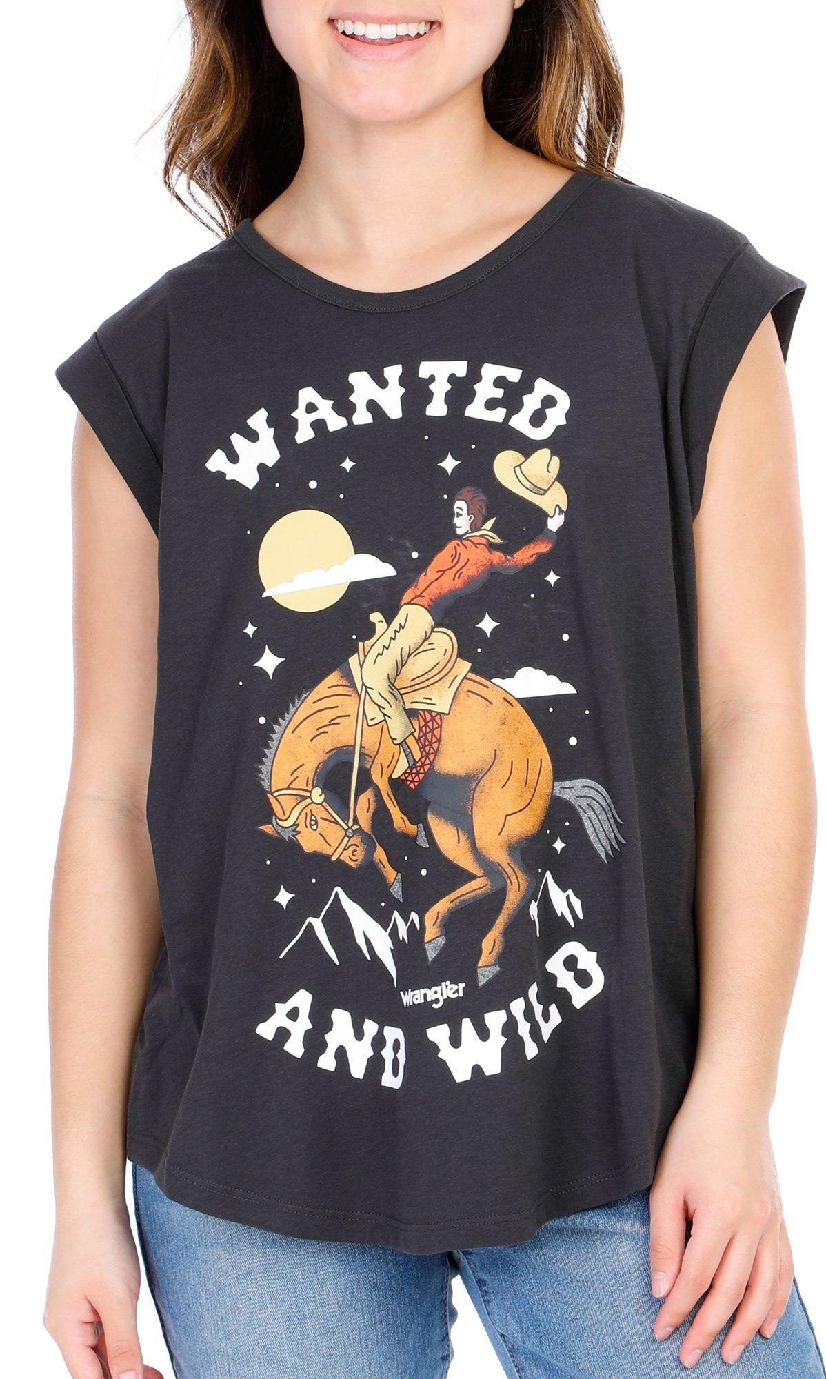 Juniors Wanted & Wild Graphic Top