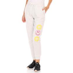 Juniors Solid Graphic Joggers - White