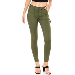 Juniors Solid Cargo Pants - Green
