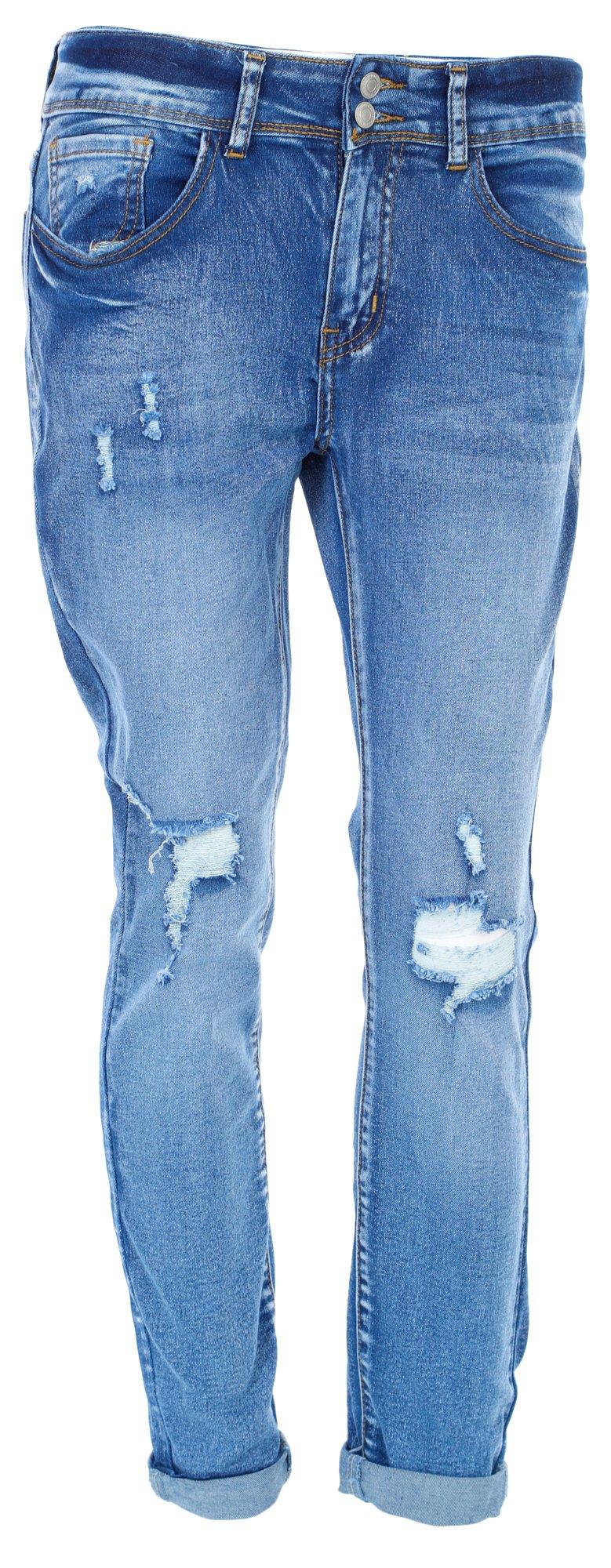 Juniors Distressed Skinny Jeans