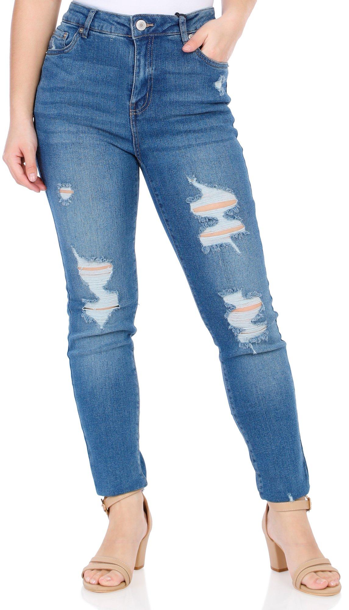 Juniors Distressed Skinny Jeans