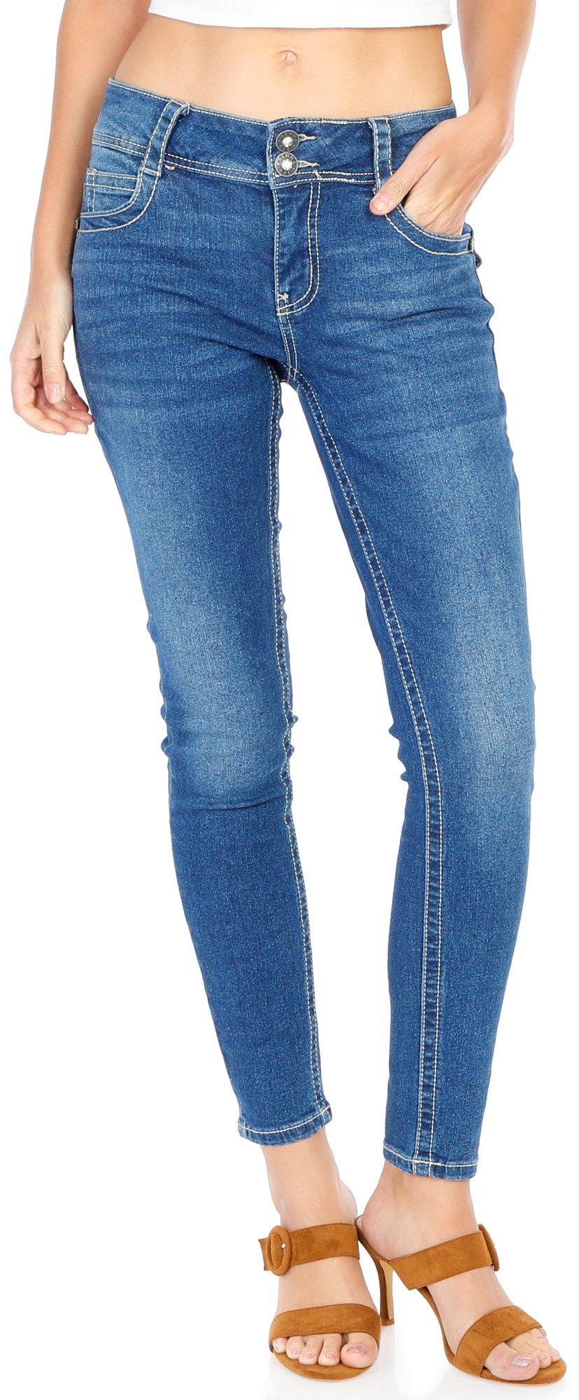 Juniors Solid Skinny Jeans