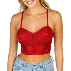Juniors Lace Bralette - Red