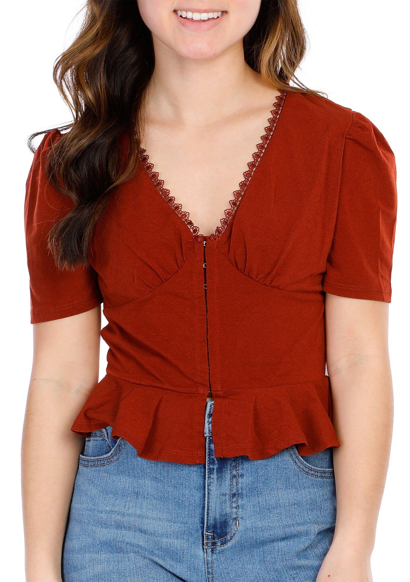 Juniors Sunset Blouse