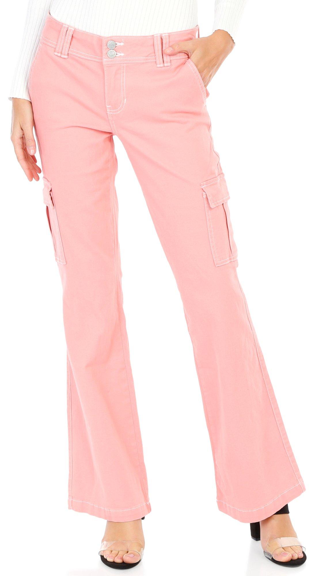 Juniors Solid Flare Jeans