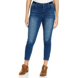 Juniors High Rise Ankle Jeans - Dark Wash