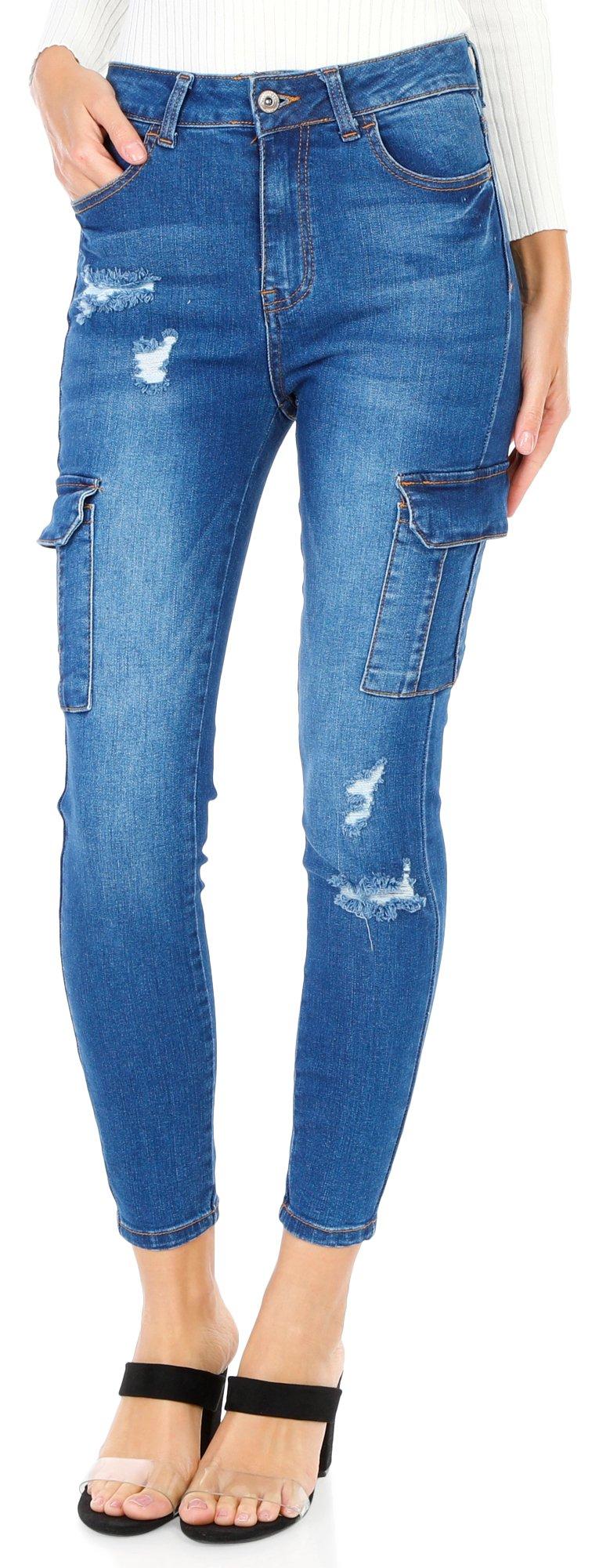 Juniors Distressed Skinny Jeans