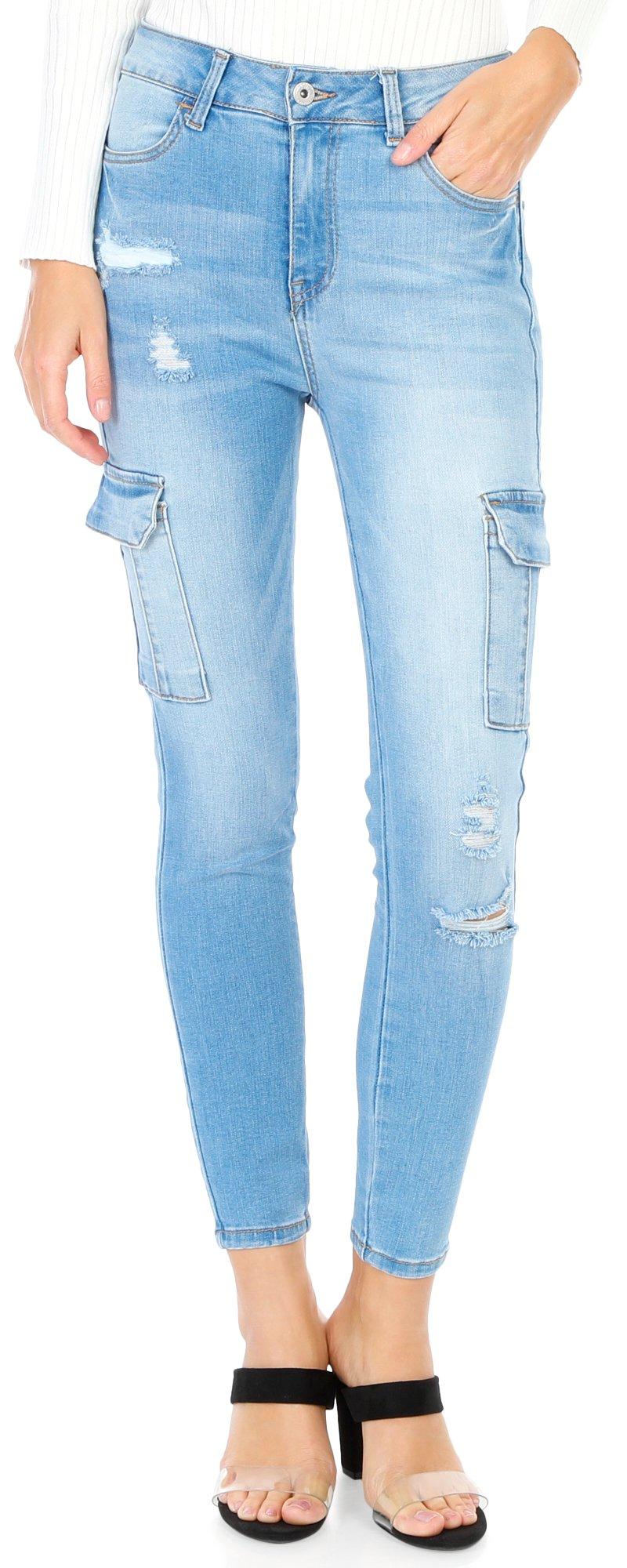 Juniors High Waisted Skinny Jeans