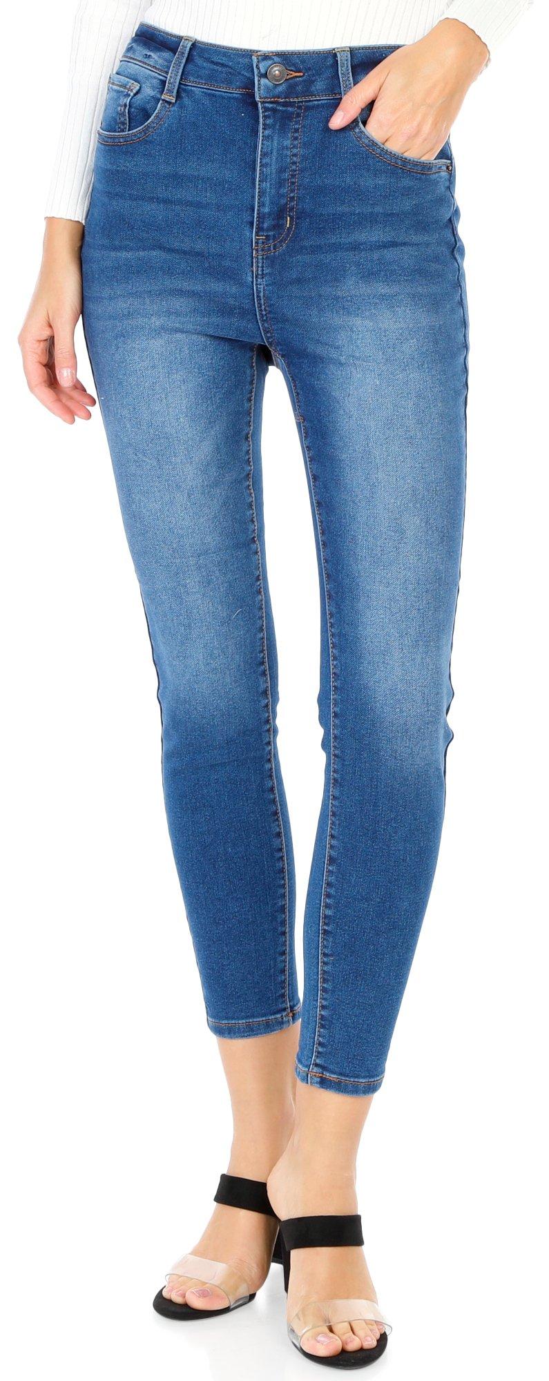 Juniors High Rise Ankle Jeans
