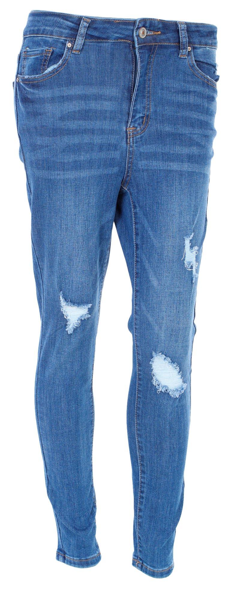 Juniors Distressed Skinny Jeans