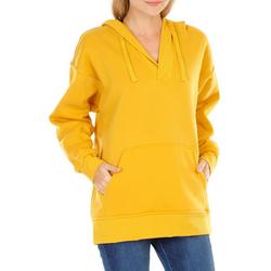 Juniors Solid Pull Over Hoodie - Yellow