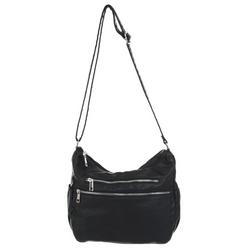 Solid Faux Leather Hobo