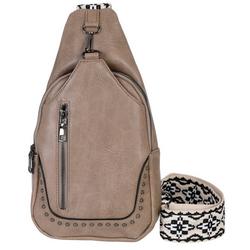Faux Leather Guitar Strap Sling Backpack