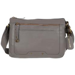Leather Multi Compartment Cross-Body Shoulder Bag