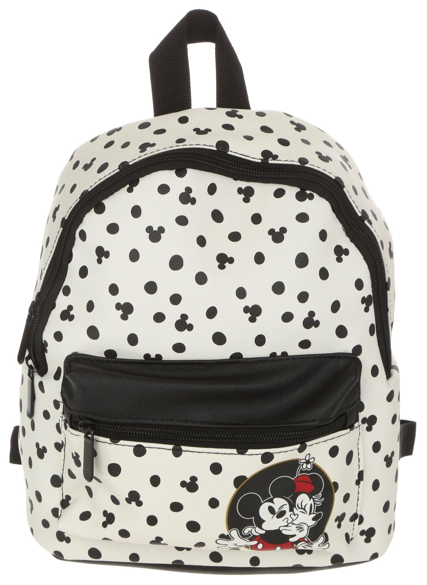 Mickey & Minnie Faux Leather Fashion Backpack