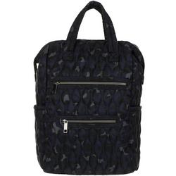 Leo Quilted Nylon Backpack - Navy Multi