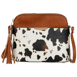 Cow Print Crossbody Handbag