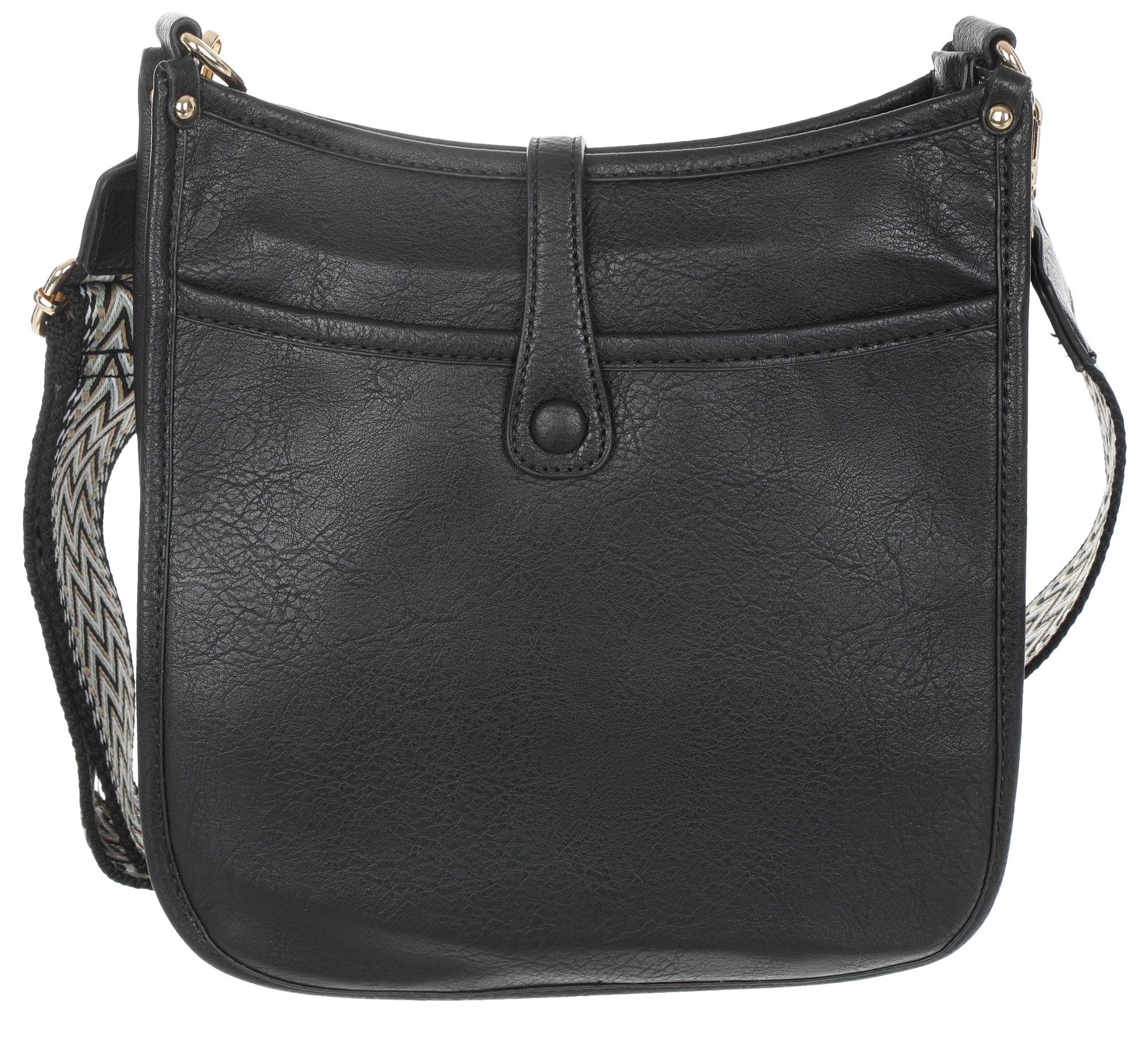 Vegan Leather Solid Hobo - Black